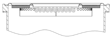 ELAC VX-JET - Coaxial and coplanar Midrange-Treble Unit sectional view